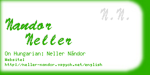 nandor neller business card